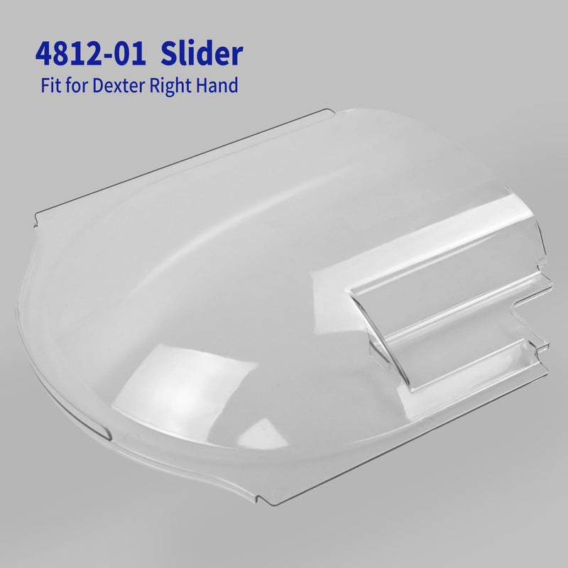 Clear Plexiglass 4812-01 Screen Door Bubble Style Slider Complete Replacement Kit, Compatible with Dexter Right Hand Screen Door Bubble Style, Clear, Works with 4810-00 Stopper & 4814-00 Holder