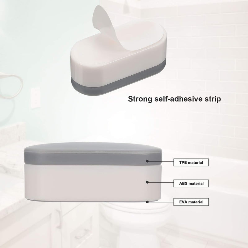 Boao 18 Pcs Universal Toilet Seat Bumpers Kit Toilet Bumpers with Strong Adhesive Rubber Bumpers Pads Replacement for Families, Hotels, Hospitals Toilet Seats