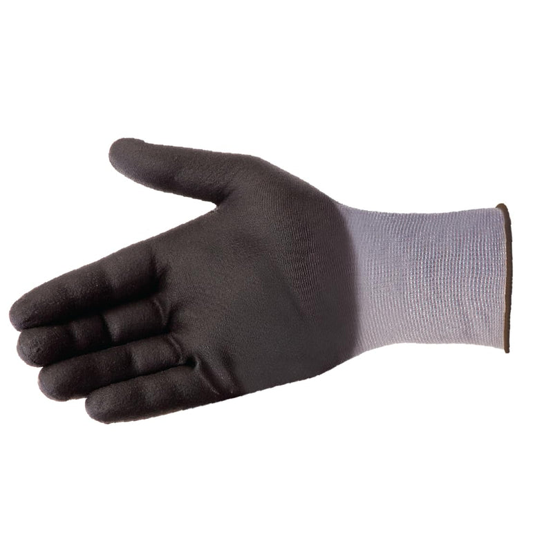 Liberty F4600 G-Grip Micro-Foam Nitrile Palm Coated Seamless Gloves with 15-Gauge Nylon Shell | Ideal for Automotive, Manufacturing, General Purpose | Gray/Black, Medium (Pack of 12) Medium (Pack of 12) 12.0