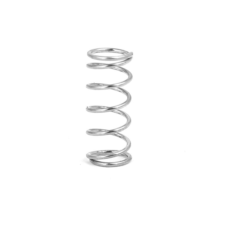 uxcell Compression Spring,304 Stainless Steel,4mm OD,0.4mm Wire Size,10mm Free Length,Silver Tone,10Pcs