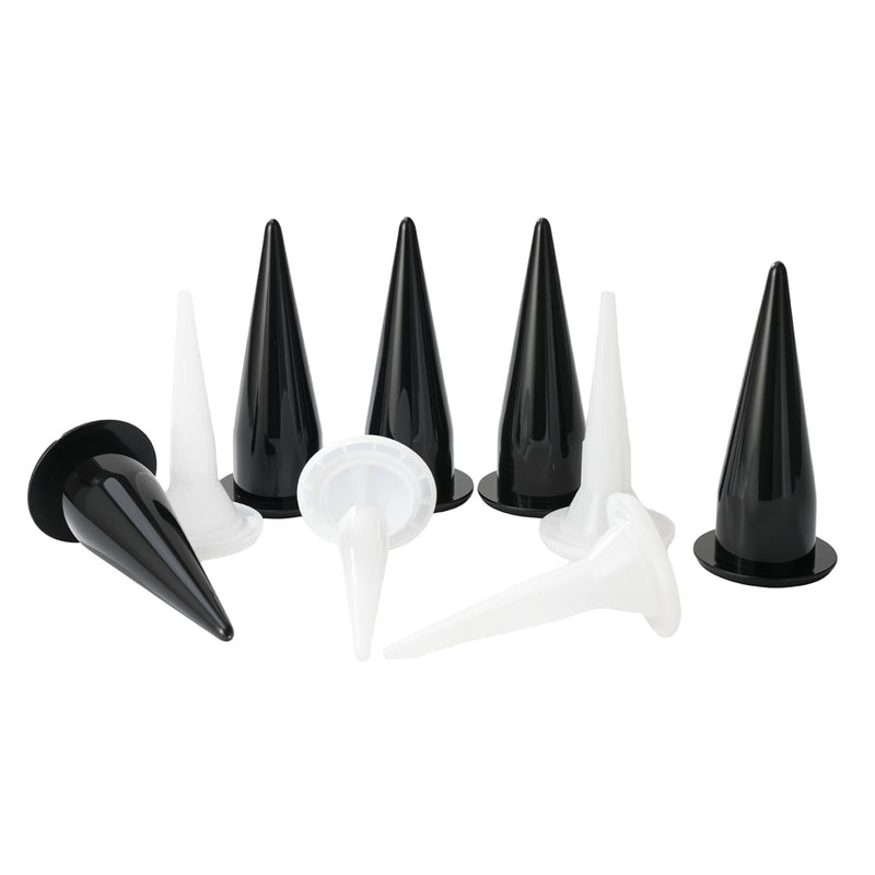 Cone Nozzles Sausage Caulk Gun Nozzle Caulking Nozzle Replacement Durable Sausage Caulking Tips 17pcs
