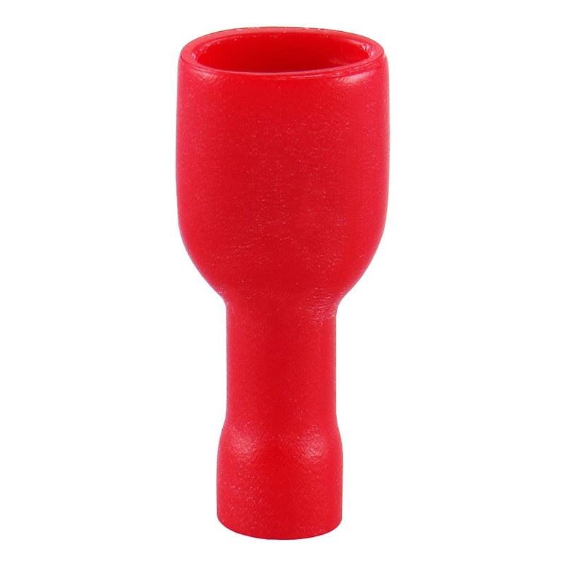 Baomain 3/16" Red Female/Male Insulated Spade Wire Connector Electrical Crimp Terminal 22-16 AWG 0.187" 4.8 x 0.5mm Pack of 100