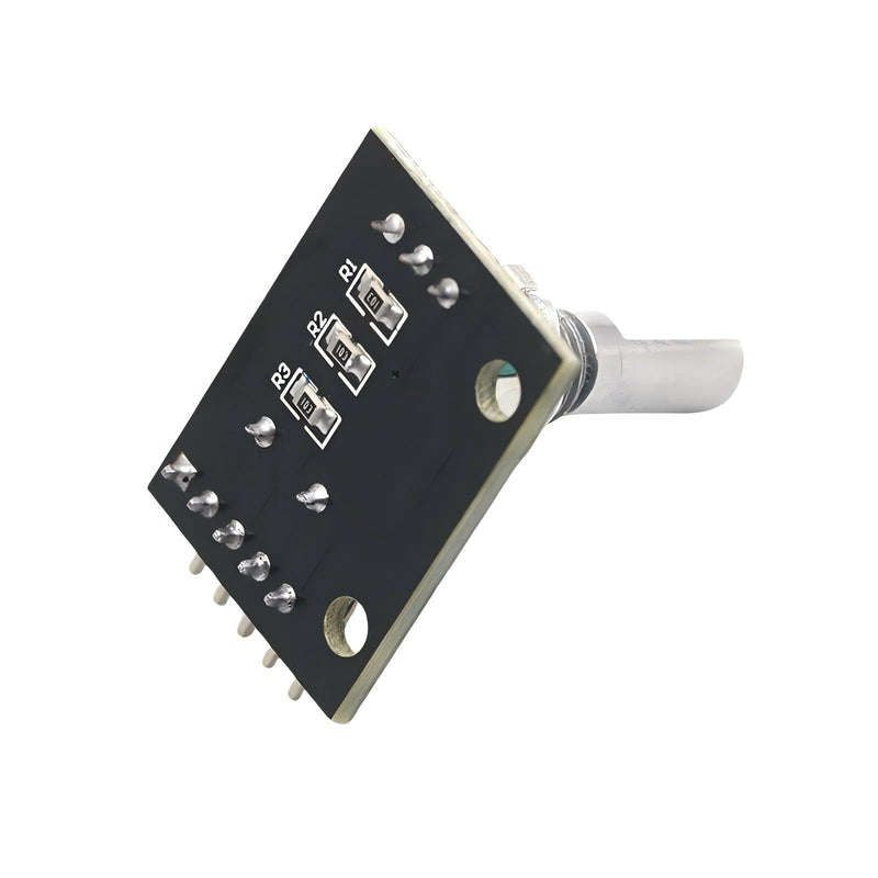 5Pcs Rotary Encoder Module Compatible with for Audio Electric Fan Light Control etc with Black Knobs Cap KY-040