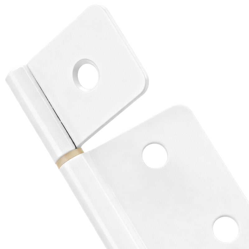15 Pack 3.5 Inch Three Leaf Non-Mortised Hinge, Carbon Steel Non-Mortised Door Hinges for Mobile Home & RV Interior, White