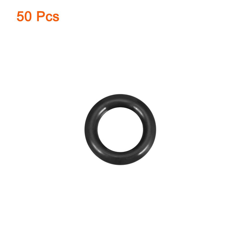 uxcell Nitrile Rubber O-Rings 8mm OD 5mm ID 1.5mm Width, Metric Sealing Gasket for Automotive Machine Plumbing, Pack of 50 5mmx8mmx1.5mm