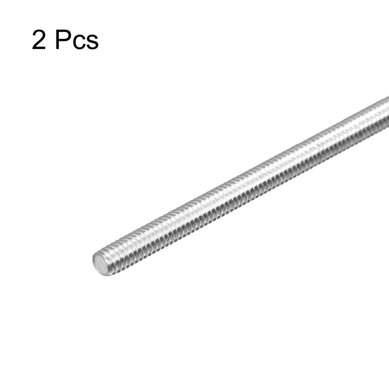 MECCANIXITY Fully Threaded Rod M4 x 350mm 0.7mm Thread Pitch 304 Stainless Steel Right Hand Threaded Rods Bar Studs 2 Pack