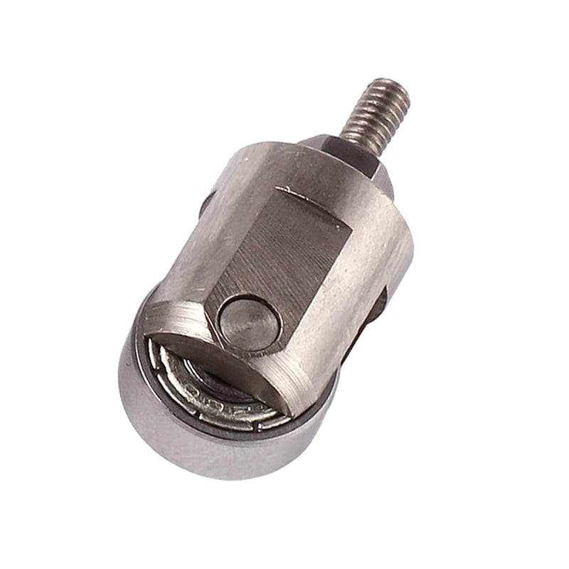 NUEAYMS Roller Contact Point for Dial Gauge 10mm Diameter Wheel M2.5 Thread Dial Gauge Accessories Stainless Steel Dial Metric Dial Contact Point Dial Holder 1/4 Dial
