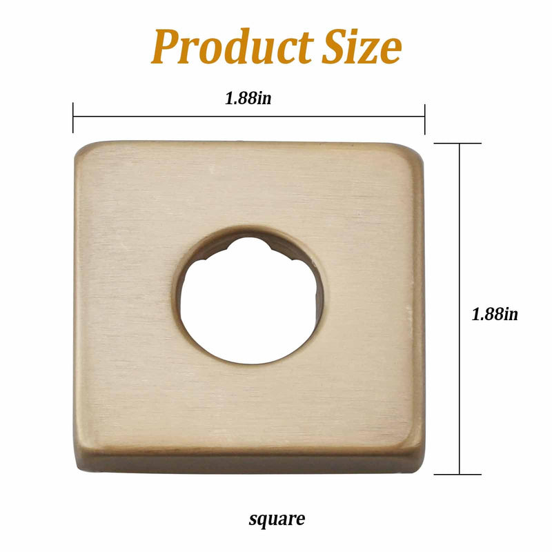 Shower Faucet Flange RP51034CZ for Delta Shower Arm,Champagne Bronze Square Flange for Delta Tub Faucet and Shower Arm