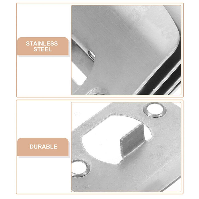 DOITOOL 10PCS Door Strike Plate, Deadbolt Strike Plate, Stainless Steel Deadbolt Covers Door Reinforcement Kit