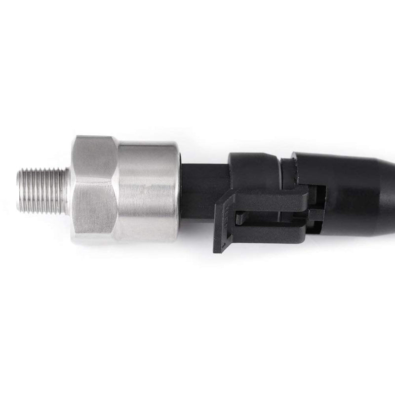 Pressure Transducer Sender Sensor for Oil Fuel 0.5-4.5V, Pressure Sender, 1/8" NPT Thread Stainless Steel, Compatible with Oil, Fuel, Air, Water(100PSI)