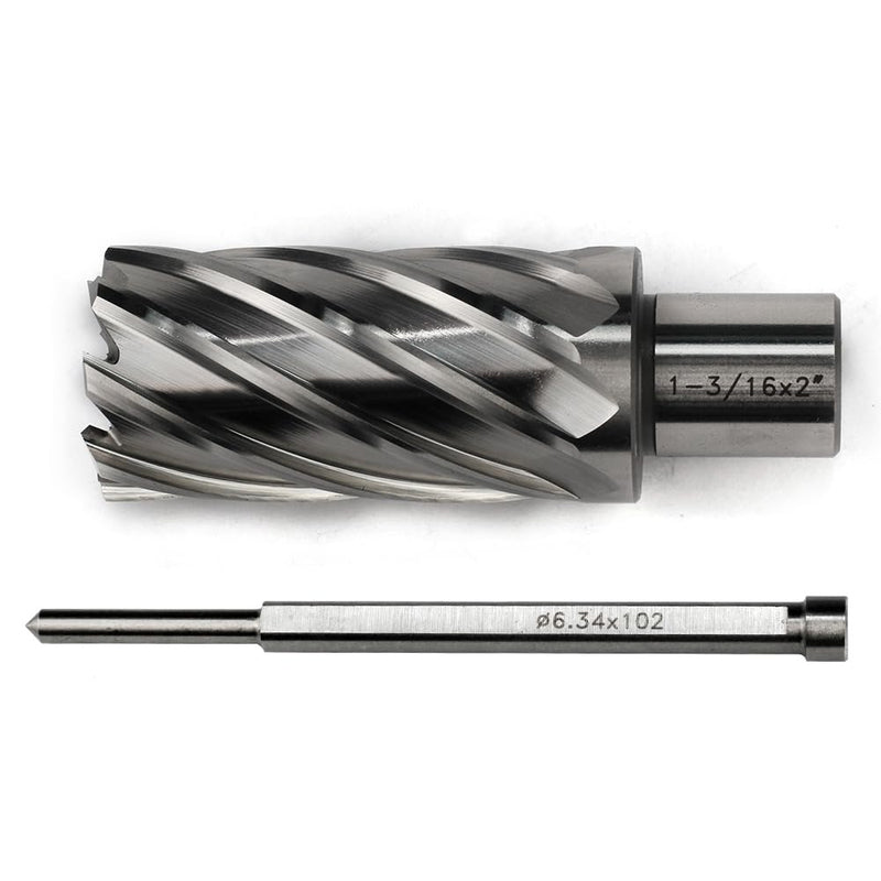 OSCARBIDE 1-3/16" x 2" HSS Annular Cutter 3/4" Weldon Shank Mag Drill Bit | 2 Flat Shank | 1-3/16"Cutting Diameter | 2"Cutting Depth | Burr-Free Holes | Rapid Chip Removal | Precision Ground Edges