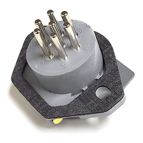 Tramec Sloan Nylon 7-Way Smart Box Solid Pins Receptacle Socket Replacement SAE J560 (38501)