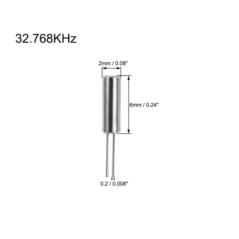 uxcell DIP Quartz Crystal Oscillators Resonators 32.768KHz Replacements 2 X 6mm 30 Pcs