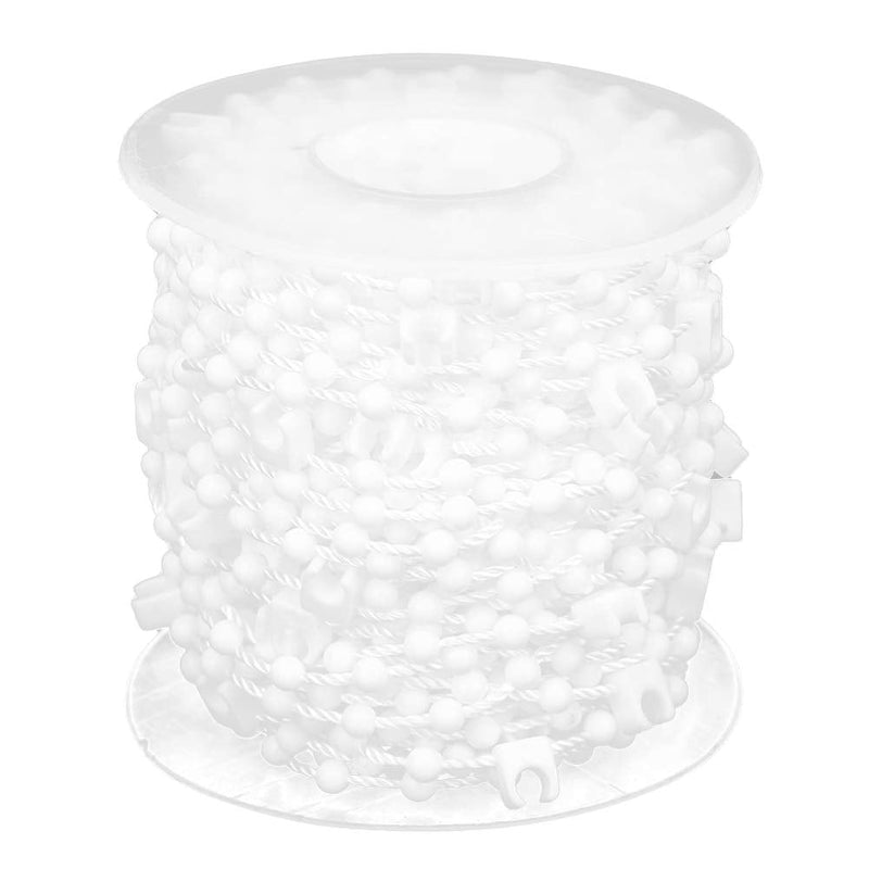 Blind Bottom Link Chain, Vertical Blind Bead, Smooth Surface Practical Blind Beaded Cord, Roller Blind Fitting, Simple to Use for Decoration Vertical Curtain(10M(10CM))