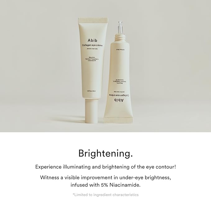 Abib Collagen Eye Cream Resurrection Grass Tube 30ml Aviv Korean Cosmetics Skin Care Mask Pack Sensitive Skin Moisturizing Pores Eye Care - NewNest Australia