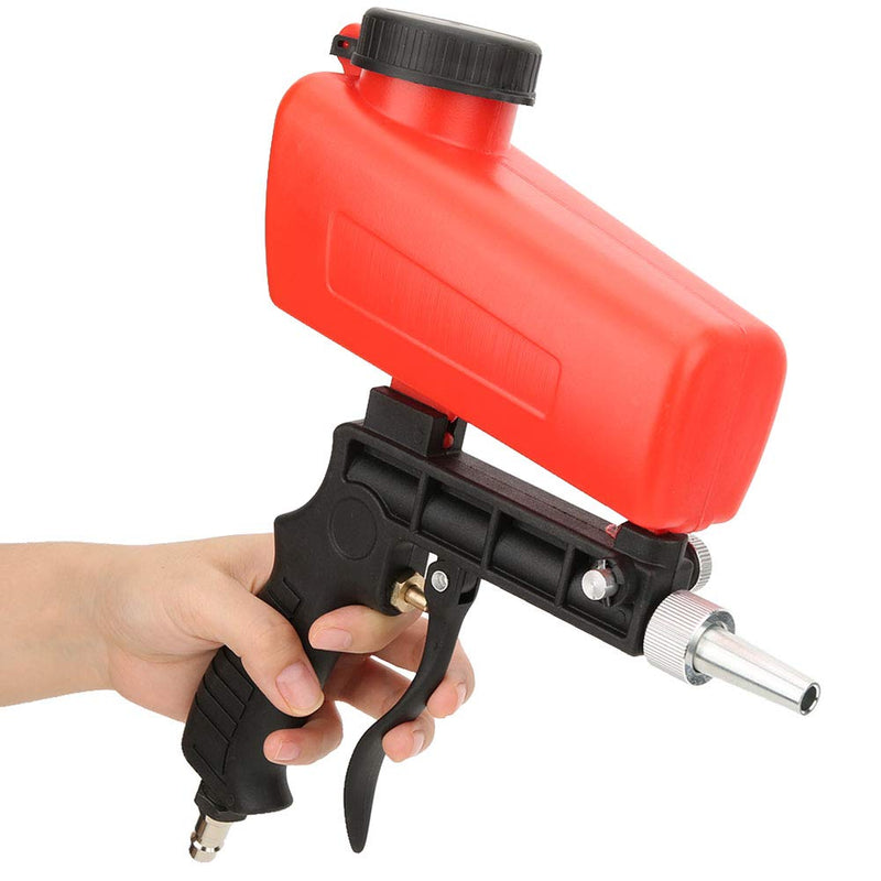 Mini Air Sand Blaster Portable Sandblaster Handheld Gun, Gravity Feed with 1/4in Air Inlet