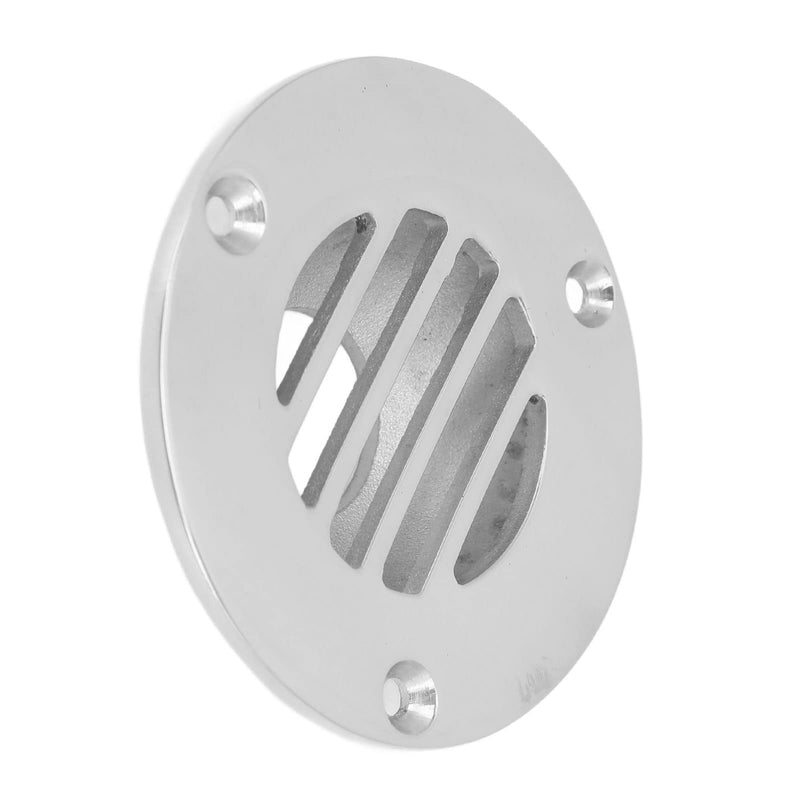 RiToEasysports Boat Floor Deck Drain, 316 Stainless Steel Marine Deck Drain Silver Polished Treatment Cover Marine Accessories Ship