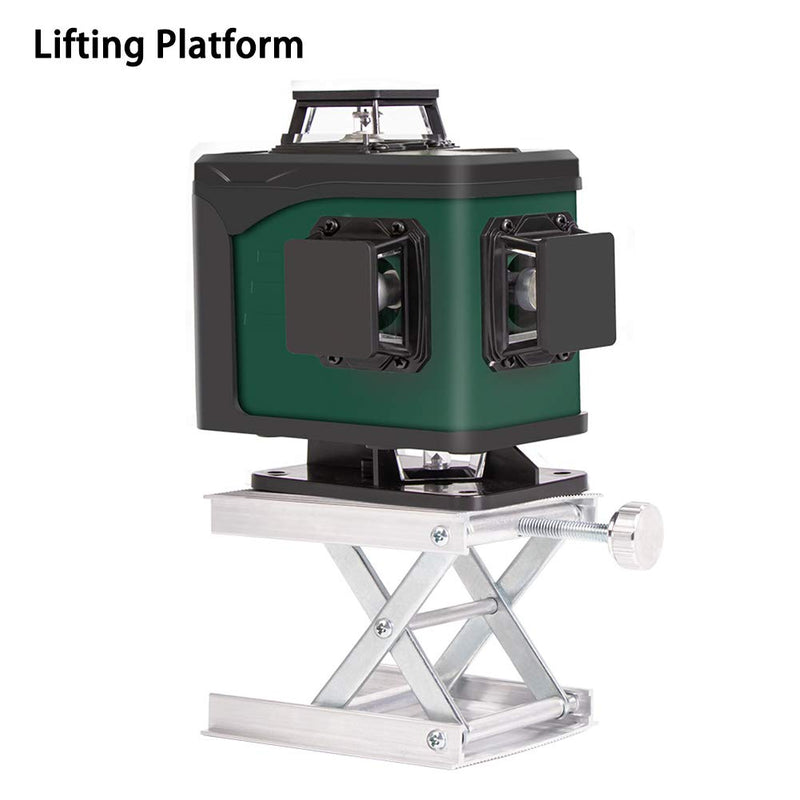 Lab Scissors Jack, Laboratory Support Jack Platform with Black Hand Wheel, Adjustable Stable Aluminum Alloy Lifting Platform, Manual Control Lab Lift Stand Table