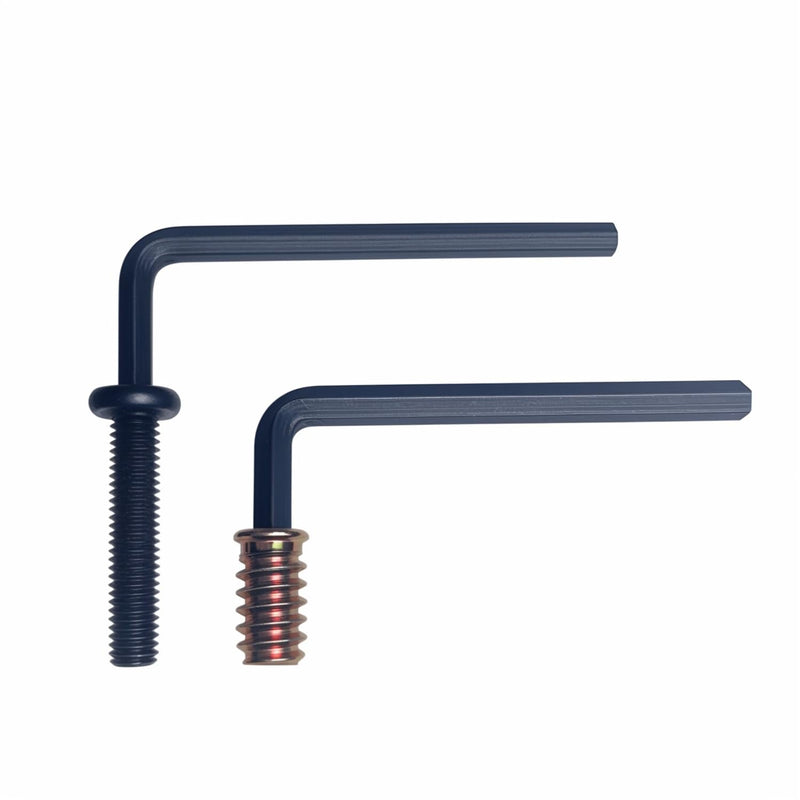30 Sets 1/4-20 x 15mm Threaded Wood Inserts, Special Thread Inserts with Hex Nuts Fasteners for Furniture, Wooden Products, and Wood Models (M6 x 15mm) M6 x 15mm