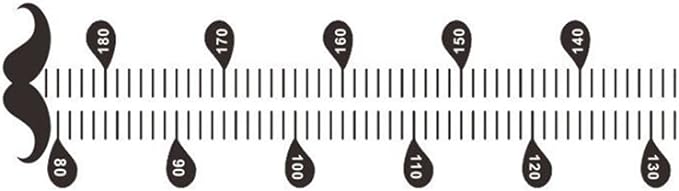 NUOLUX Height Scale Sticker Growth Chart Children Height Scale Animal Wall Sticker 80-180cm Kindergarten Children - NewNest Australia