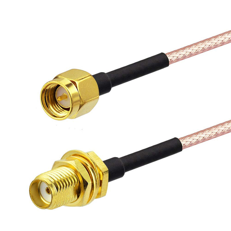 Superbat SMA Male to SMA Female RF Coaxial Coax Cable 12inches + 5pcs RF Coax Adapter Kit, SMA Cable + SMA to SMA/RPSMA Adapter KIT for WiFi/Ham Radio/GPS/3G 4G LTE Antenna,LNA and etc 30CM/12" 2-pack