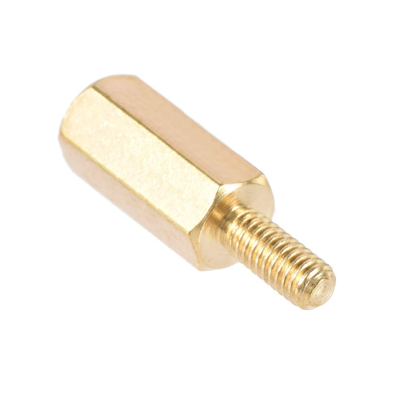 uxcell M2.5x10mm+6mm Male-Female Brass Hex PCB Motherboard Spacer Standoff for FPV Drone Quadcopter, Computer & Circuit Board 50pcs