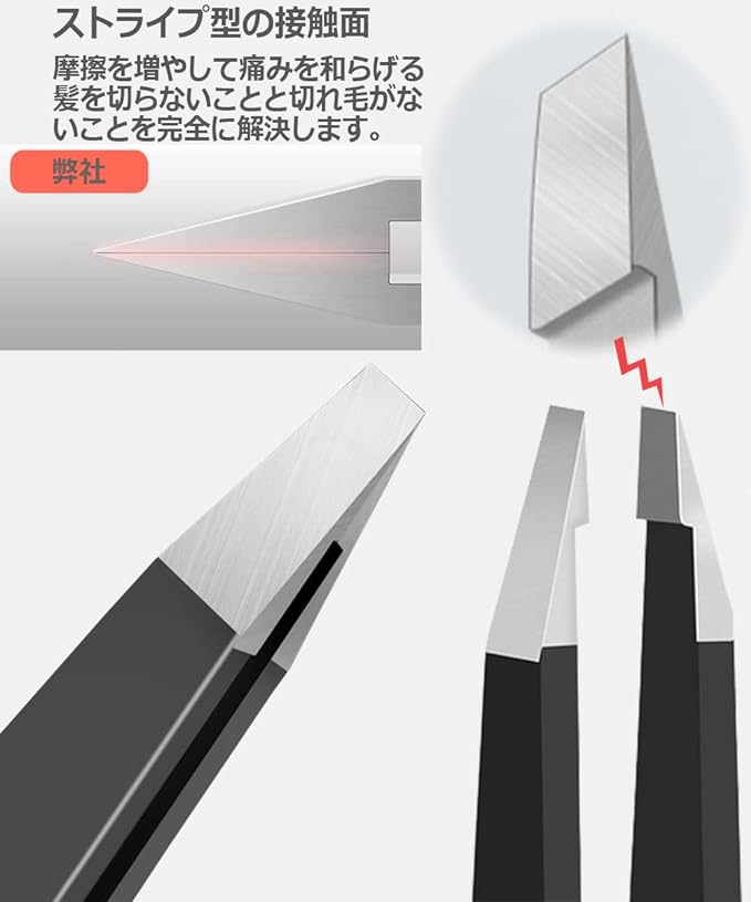 Dorake Tweezers Round Tip Tweezers Precision Heat Treated with Cap Eyebrow Tweezers Nose Hair Beard Tweezers Stainless Steel Unisex Black - NewNest Australia