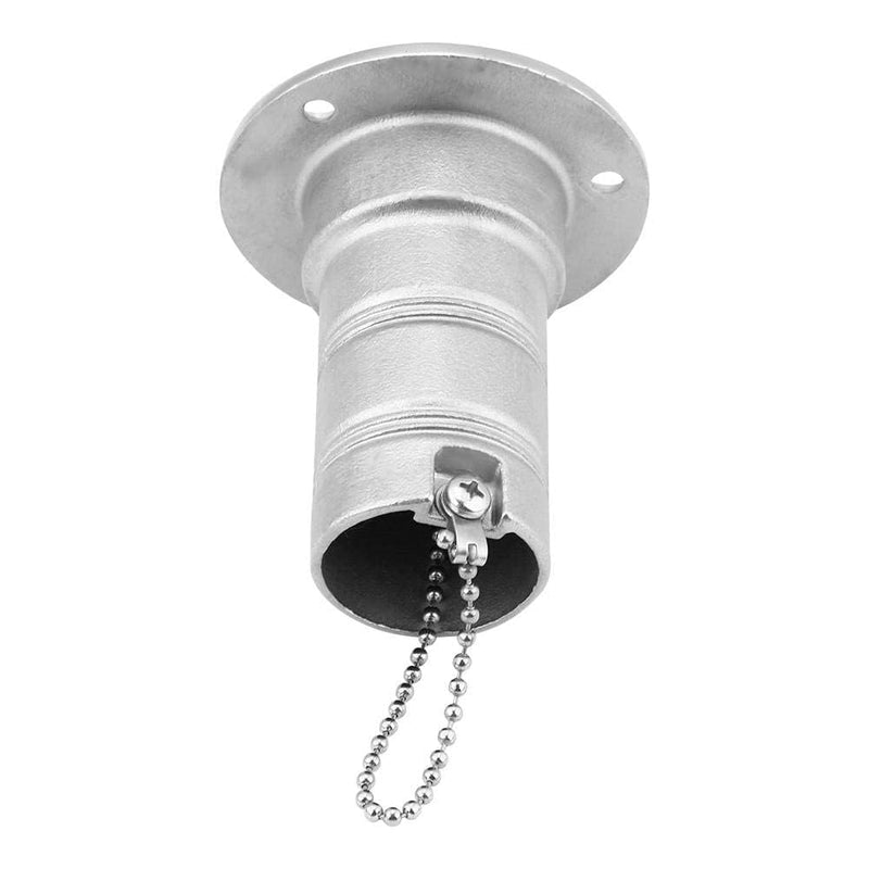 Aramox Marine Deck Filler, 316 Stainless Steel, 1.5inch Keyless Gas Fuel Fill for Boat
