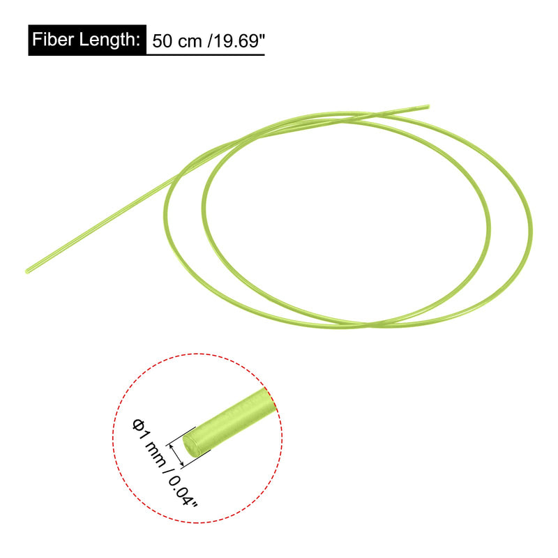 MECCANIXITY Fiber Optic Rods PMMA 1mmx50cm for Sight Filament Green 1