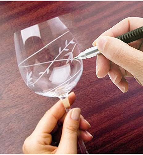 Tungsten Carbide Scribers 4 Pack, Etching Engraving Pen with Double Head Design - Pocket Tungsten Carbide Tip Scriber Tool DIY Engraver Etcher Tools Kit for Metal/Glass/Ceramics/Wood