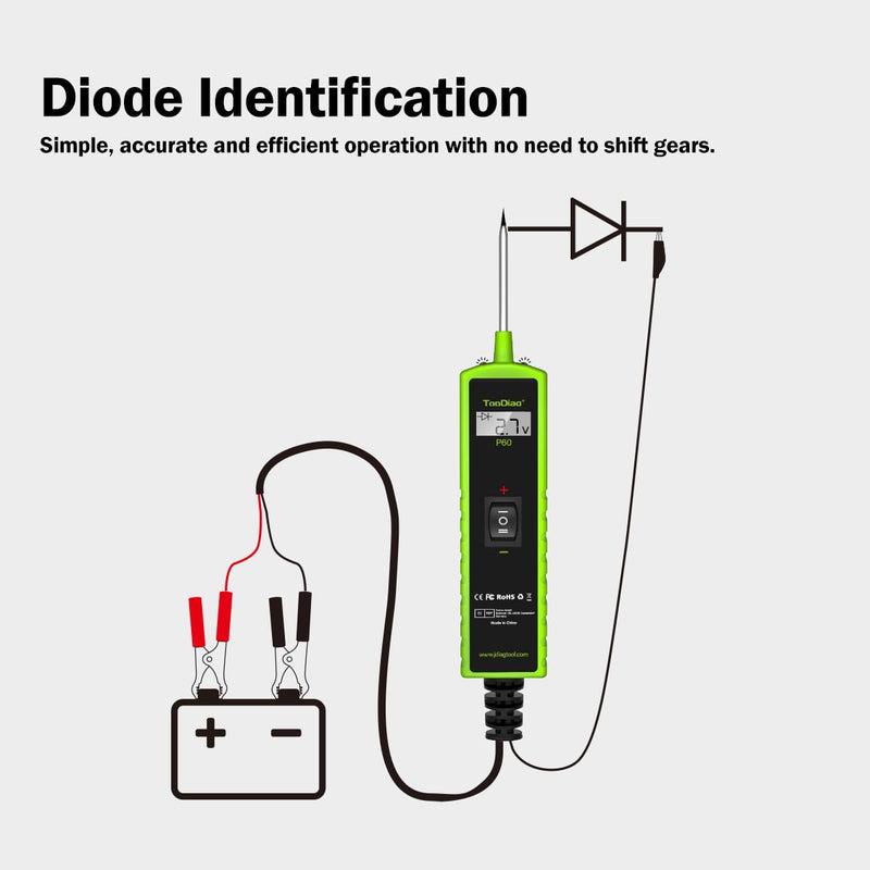 12 Volt Test Light Automotive, Circuit Tester, Power Circuit Probe Tester, 6V - 24V Car Fuse Tester, Voltage Tester 0.3v-70v, AC DC Outlet Tester, Automotive Short Circuit Finder, P60