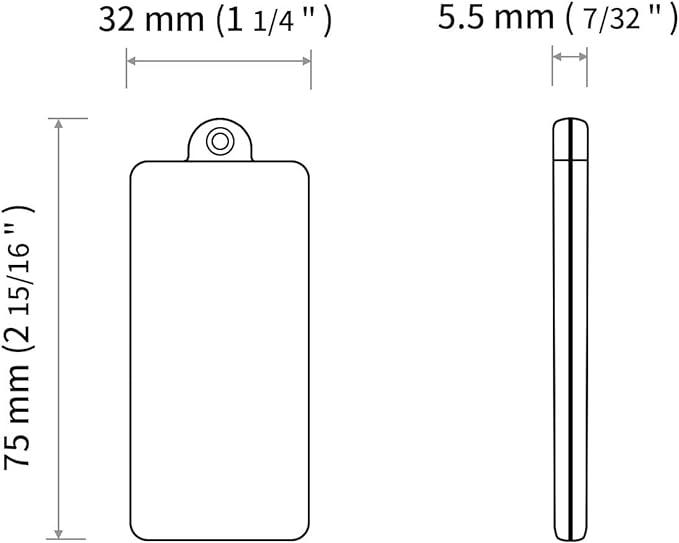 MFC PRO 2019 EN13356 Certified Safety Reflector Scandinavian Key Chain Zipper Bag Cat Dog Collar Hanging 2 Pack (Rectangle/White), rectangle/white - NewNest Australia
