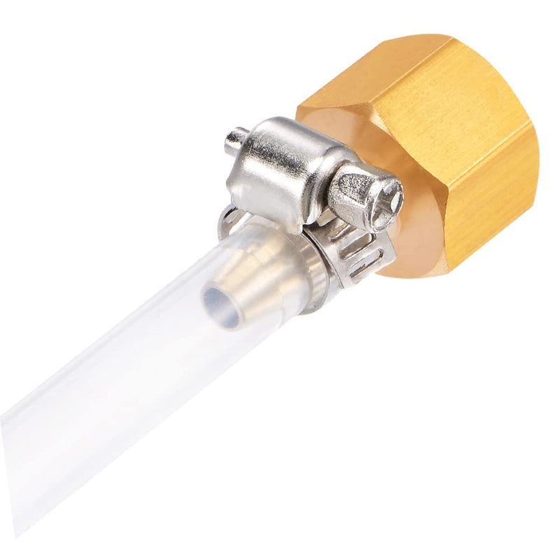 6PCS Brass Hose Barb Fittings 1/4" NPT Female to 1/8" Barb Adapter Connector for Water/Oil/Gas 1/8"Barb 1/4"NPT Female