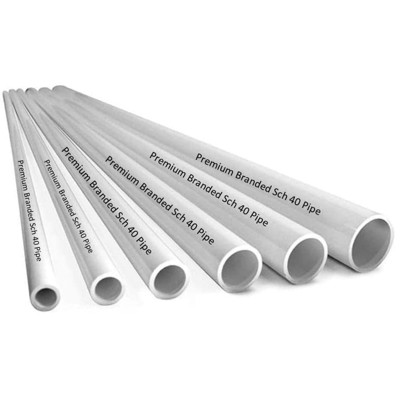 VENTRAL PVC Pipe Sch40 1-1/2 Inch (1.5) White Custom Length 1FT Feet