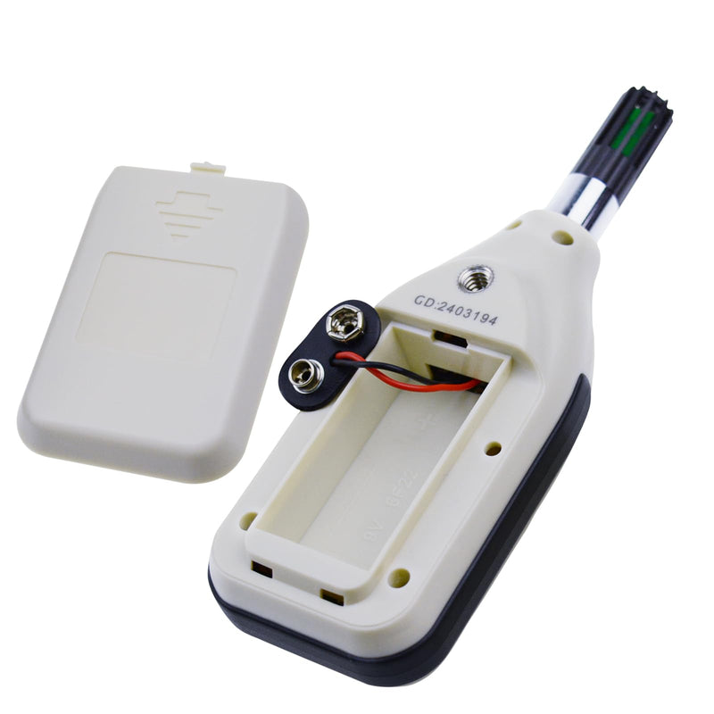 Digital Humidity 0~100% RH and Temperature Meter, 30~70°C, MAX/MIN Hold, Handheld Portable with LCD Backlight