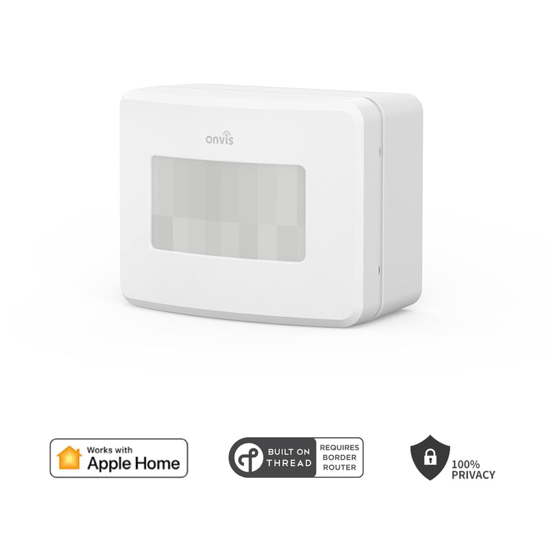 Onvis Smart Motion Sensor, Wireless Home Security System, PIR Motion Detector, Hygrometer, Thermometer,Works with Apple HomeKit-Thread SMS2-K