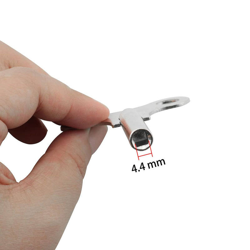 Clock Winding Key Wood Clock Key Metal Clock Key Sturdy Clock Tool Winding Chain Repair Tool Clock Accessories, Silver