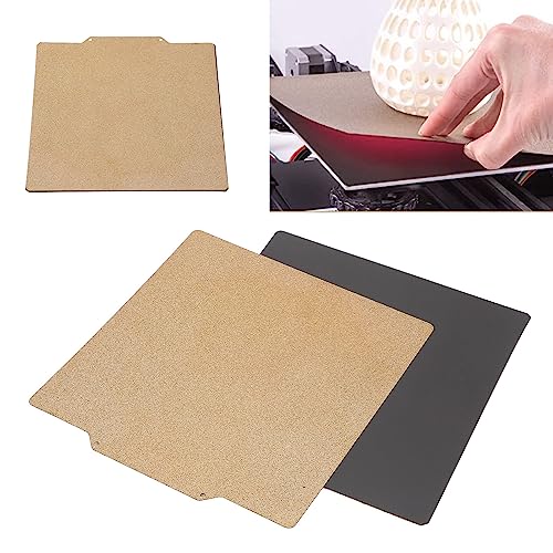 Double Side Textured PEI Sheet 200x200mm, 3 in 1 Magnetic Build Plate PEI Spring Steel Bed, StrongAdhesion for 3D Printer