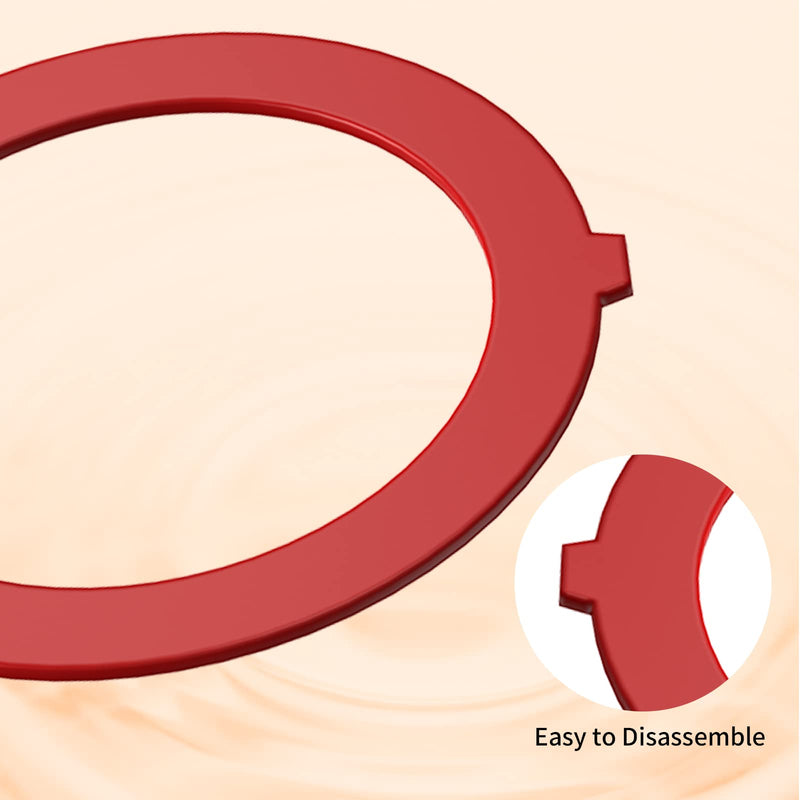 Flush Valve Seal for Kohler, Upgraded 2 Pack Silicone Material Canister Flush Valve Kit Toilet Tank Parts Gasket Replacement for K-GP1059291 for K-4436 Part Red 2 Pack