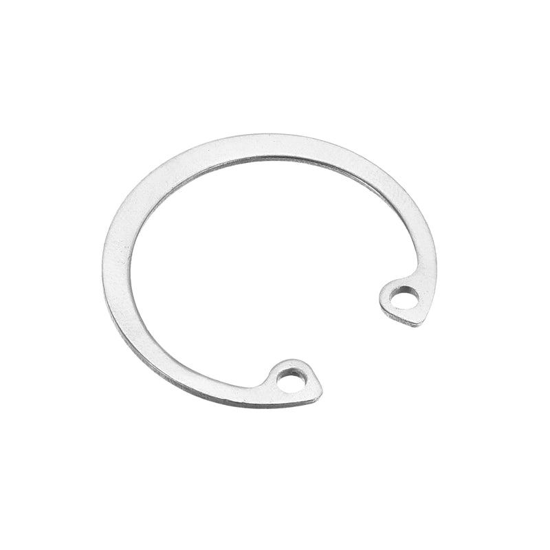 uxcell 30Pcs 26mm Internal Retaining Ring Circlip, 304 Stainless Steel Internal Circlip Snap Rings C-Clips for Grooved Shafts Studs, Silver Tone 30