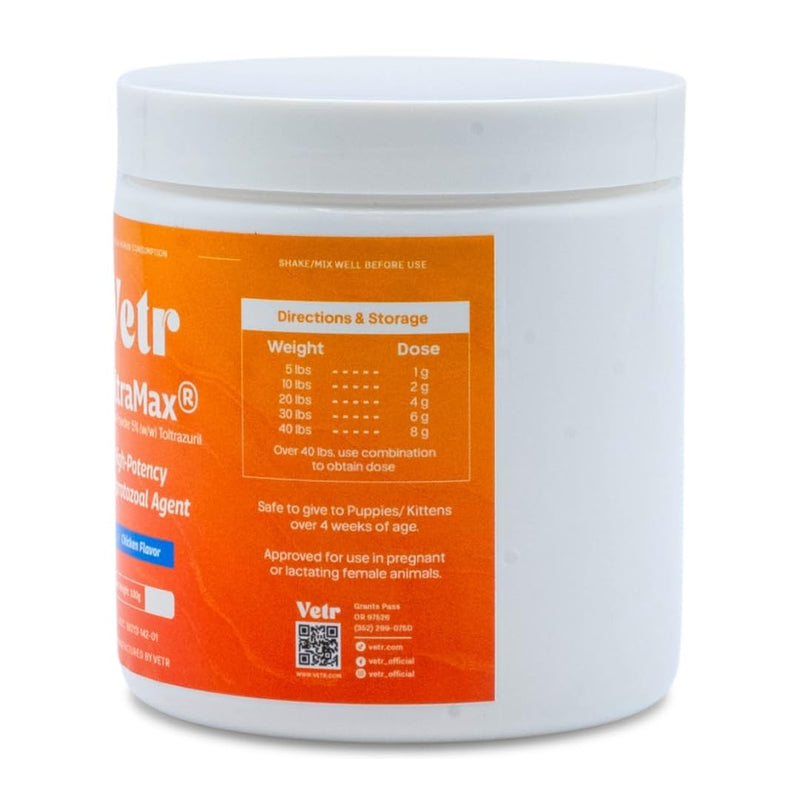 Vetr's Toltramax Toltrazuril Powder for Horses, Dogs, Cats, 100g (5.0%, Chicken) 5.0%