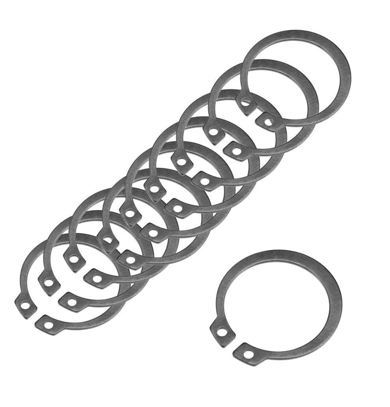 Durable Spring Steel External snap retaining Rings with Black Oxide Finish (1/2", 5) 1/2"