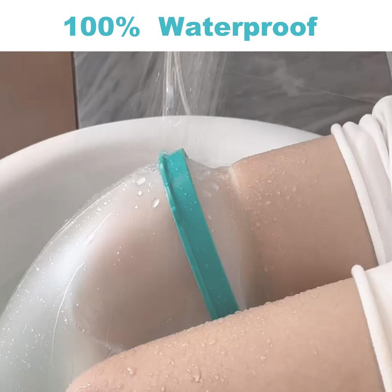 Cast Covers for Shower Leg, Waterproof Cast Cover for Showering, Cast Protector for Shower Leg Adult, Shower Boots for Foot after Surgery, Knee, Ankle, Foot (Diameter - 7.9") Rigid Rim Diameter - 7.9"