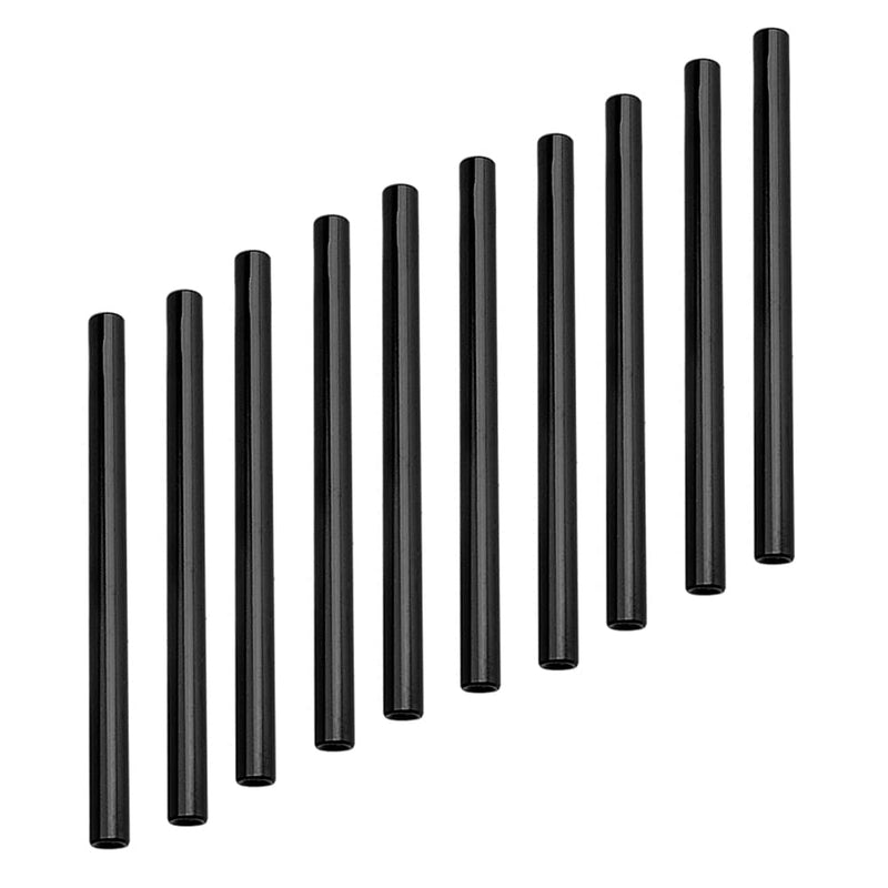 10PCS M3x70mm Aluminum Column Standoff Round Spacer Standoff Stud Fastener Rods Suitable for RC Airplane,FPV Quadcopter,CNC - Black
