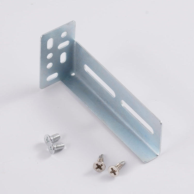 Face Frame Rear Mounting Brackets 5 Pairs for Drawer Slide Cabinet Drawer Guides Slides Rails Bracket for Face Frame Install, with Screws Face-Frame Socket