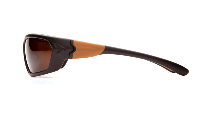 Carhartt Gear CHB291 Carbondale Antique Mirror Polarized Lens - One Size Fits All - Black Polybag Packaging