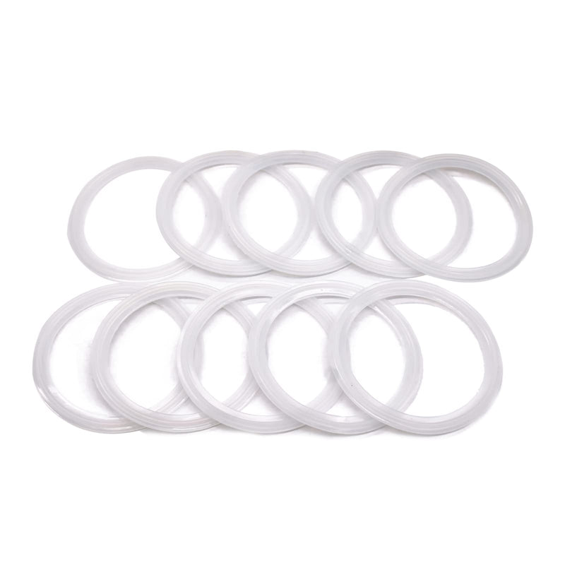 10 Pcs QiiMii White Silicon Tri clamp Gasket for Tri Clover Fittings 3"（3 INCH) 3 Inch