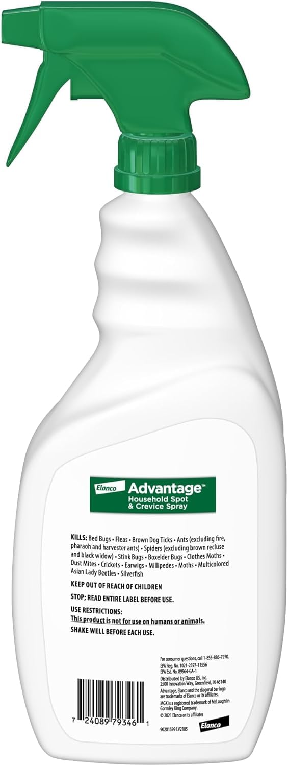 Bundle of Advantus Fast Acting Oral Flea Treatment Soft Chews Dogs 23-110 lbs. | 7 ct. + Advantage Household Spot & Crevice Spray 24 oz.
