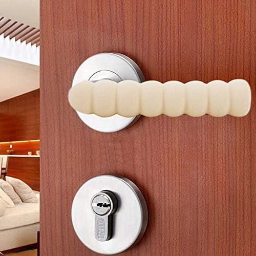 SAIMEI 10 Pcs Soft Cushion Door Knob Grip Cushion Cover Lever Injury Prevention Anti-Static Anti Slip (Pink) - NewNest Australia