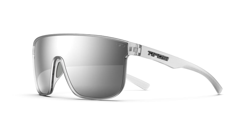 Tifosi Optics Sanctum XL Sunglasses Satin Clear (Silver Mirror)